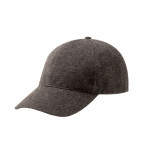 Cashmere Ball Cap in Charcoal