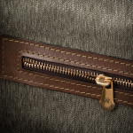 Bishop Bag in Swiss Army Salt & Pepper Fabric