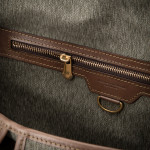 Bishop Bag in Swiss Army Salt & Pepper Fabric