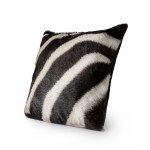 Zebra Hide & Leather Cushion