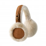 Shearling Earmuffs in Beige