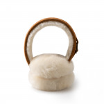 Shearling Earmuffs in Beige