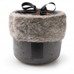 XL Luxury Candle with Rabbit Fur