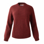 Ladies Langland Cashmere Crewneck in Wine