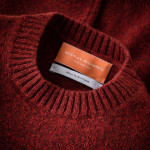 Ladies Langland Cashmere Crewneck in Wine