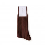 Cotton Boot Socks in Bark