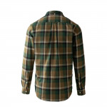Shaggy Check Shirt in Olive