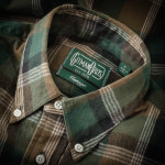 Shaggy Check Shirt in Olive