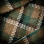 Shaggy Check Shirt in Olive