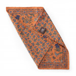 Predators & Plumage Pocket Square in Rust