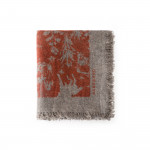 Signature Cashmere Hunting Scarf in Rust