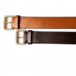 2" Leather Belt in Dark Tan