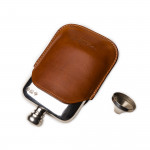 4oz Hip flask in Mid Tan