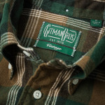 Shaggy Check Shirt in Olive
