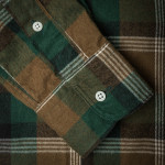 Shaggy Check Shirt in Olive