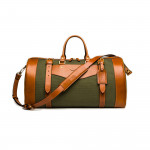 Sutherland Bag - Small- Hunter Green and Mid Tan