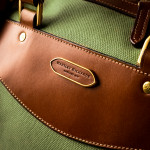 Large Sutherland Bag in Safari Green and Mid Tan