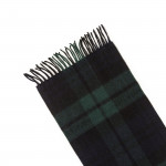 Pure Cashmere Scarf in Black Watch