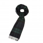 Pure Cashmere Scarf in Black Watch