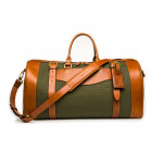 Medium Sutherland Bag in Hunter Green & Mid Tan