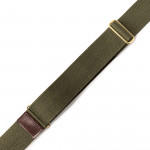 2" Canvas Rifle Sling in Hunter Green & Dark Tan