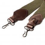 2" Canvas Rifle Sling in Hunter Green & Dark Tan