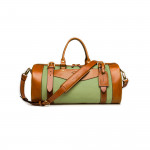 Sutherland Bag in Safari Green and Mid Tan