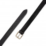 Men's Pony Fur Belt in Black