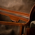 Bishop Bag In Sand Waxed Cotton