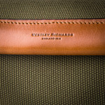 100Rd Anson Cartridge Bag in Hunter Green Canvas and Mid Tan