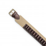 20 Gauge Canvas and Leather Cartridge Belt