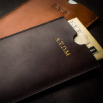 Certificate Wallet in Dark Tan