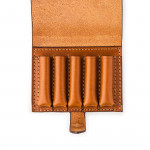 Large 5Rd Closed Ammunition Belt Wallet in Mid Tan