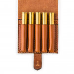 Medium 5Rd Closed Ammunition Belt Wallet in Mid Tan