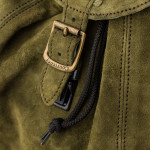 Impala Haversack in Olive Suede