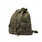 Impala Haversack in Olive Leather