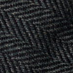 Hand Rolled Wool Herringbone Tie in Grey