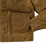 Tin Cloth Work Jacket in Dark Tan