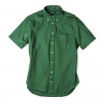 Short Sleeve Over Dye Oxford in Olive