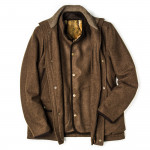 Men's Baldur Shooting Coat in Light Brown Loden