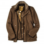 Men's Baldur Shooting Coat in Light Brown Loden