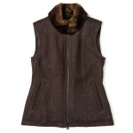 Ladies Fuschlsee Fur Lined Waistcoat