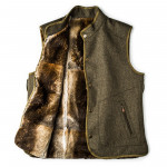 Men's Hector Fur Lined Herringbone Tweed Waistcoat