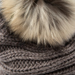 Laura Cashmere and Raccoon Fur Knit Hat