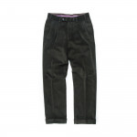 Relaxed Fit Corduroy Trousers in Green