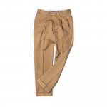 Relaxed Fit Twill Trousers in Tan