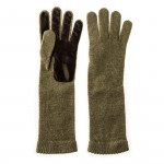 Ladies Gilda Cashmere and Leather Gloves