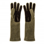 Ladies Gilda Cashmere and Leather Gloves