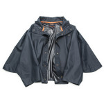 Rain Shoulder Cape Drizzle in Navy