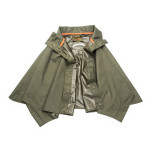 Rain Shoulder Cape Drizzle in Forest Green
